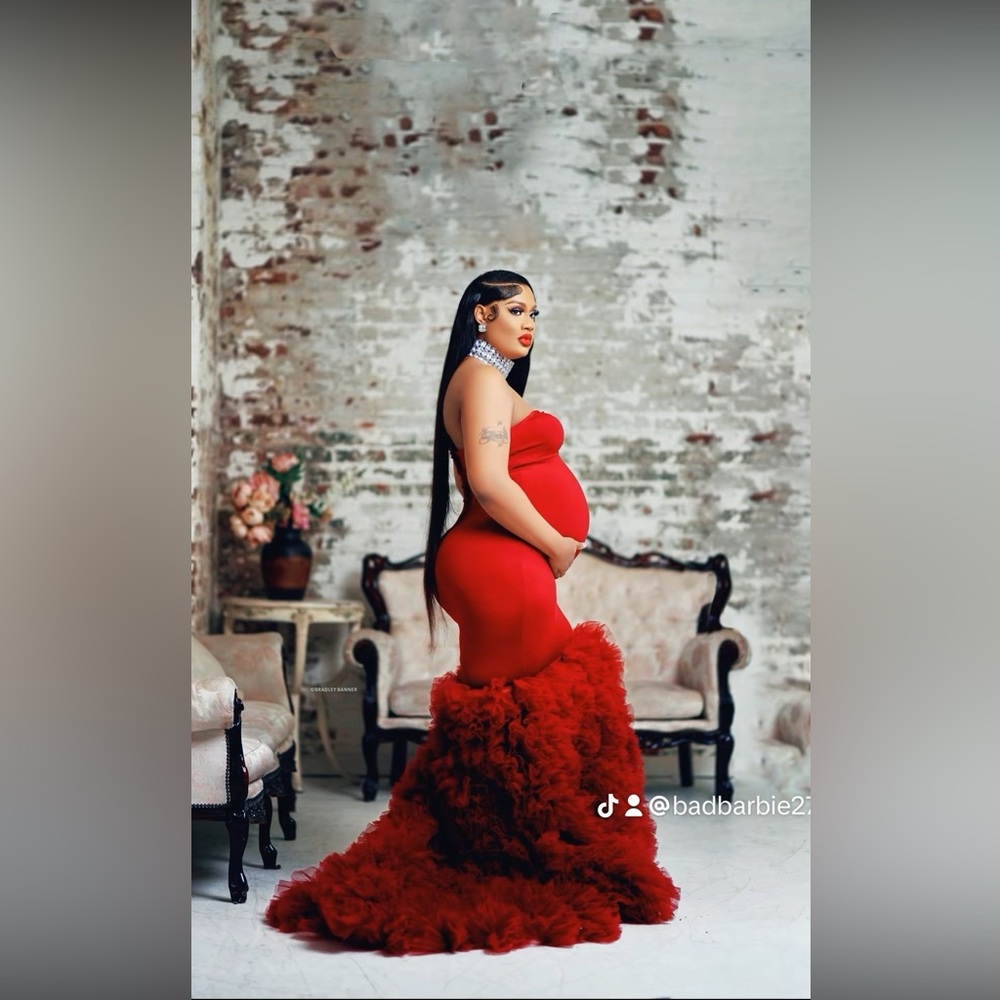 Elegant Red Evening Gown